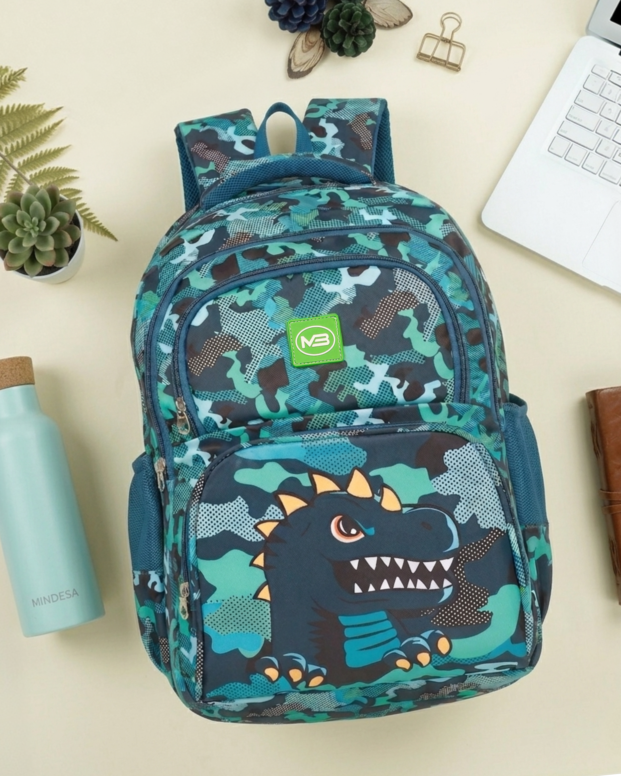 MINDESA Kids 1199 | Lightweight School Backpack for Boys & Girls | Water Resistant