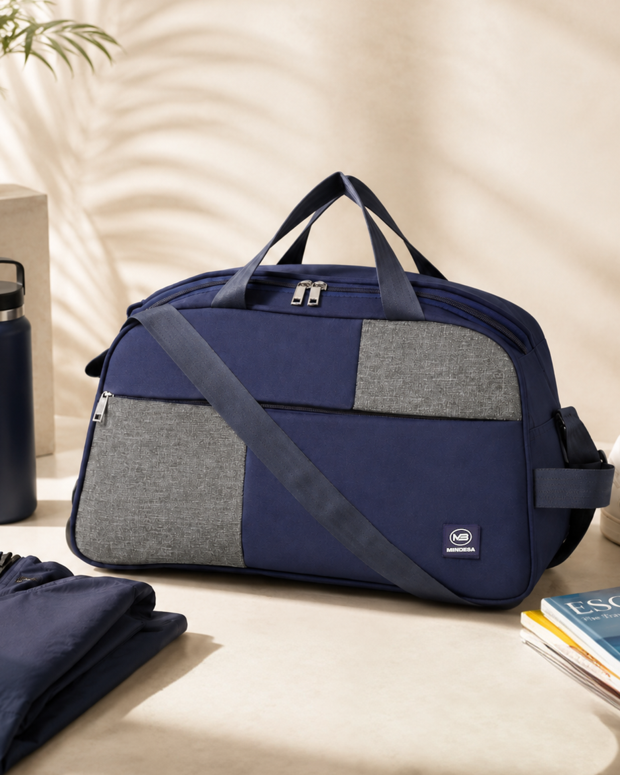 MINDESA CURVE DUFFLE WHEELER | Travel Bag | 20-inches | Cabin Size