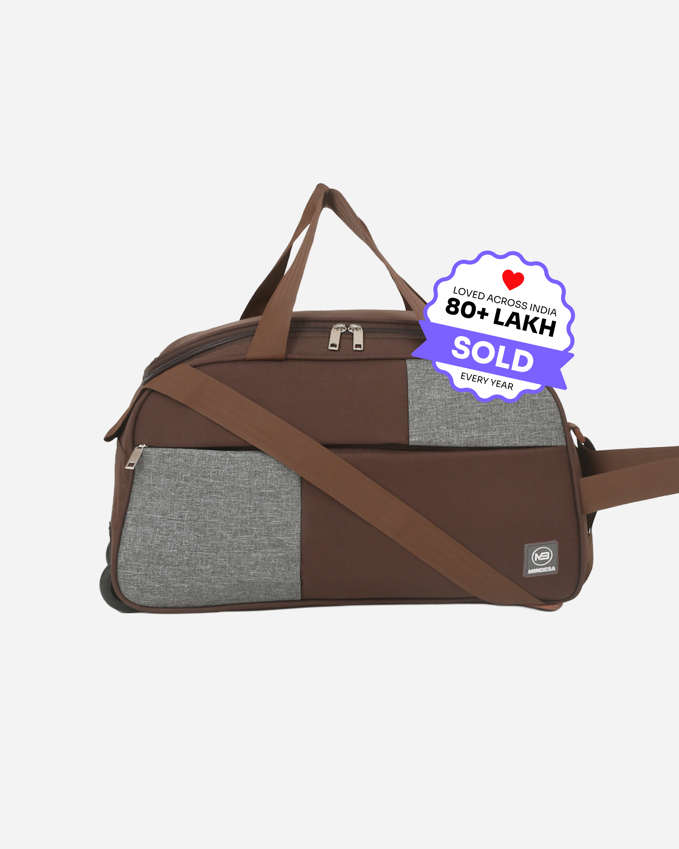 MINDESA CURVE DUFFLE WHEELER | Travel Bag | 20-inches | Cabin Size