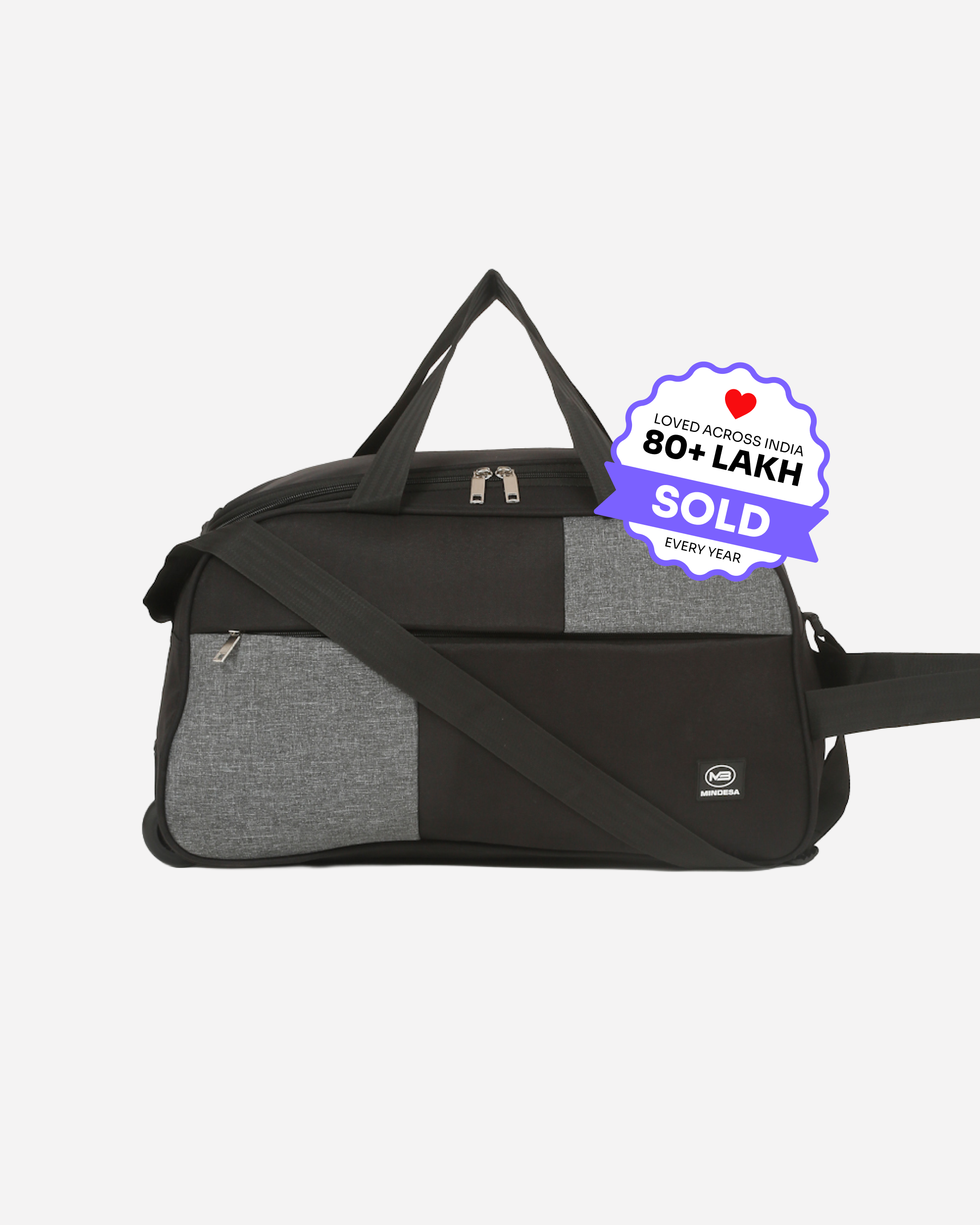 MINDESA CURVE DUFFLE WHEELER | Travel Bag | 20-inches | Cabin Size