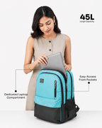 MINDESA BRIGHT | Laptop Backpack for Women | 45 Litre I Teal