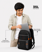 MINDESA MONITOR 1 | Laptop Backpack for Men | 35L | Water Resistant