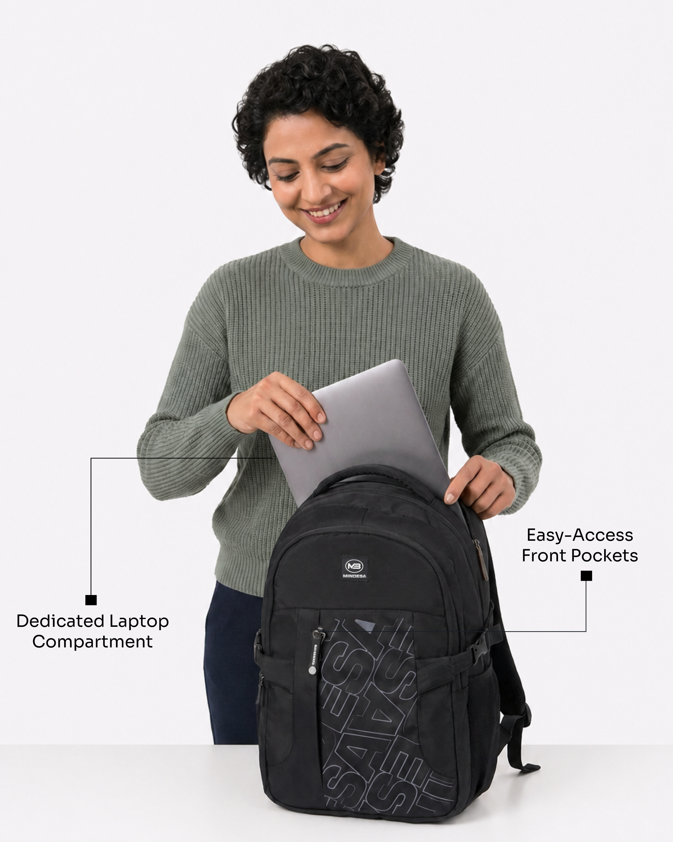 MINDESA SKATE | Laptop Backpack | Unisex | Water Resistant