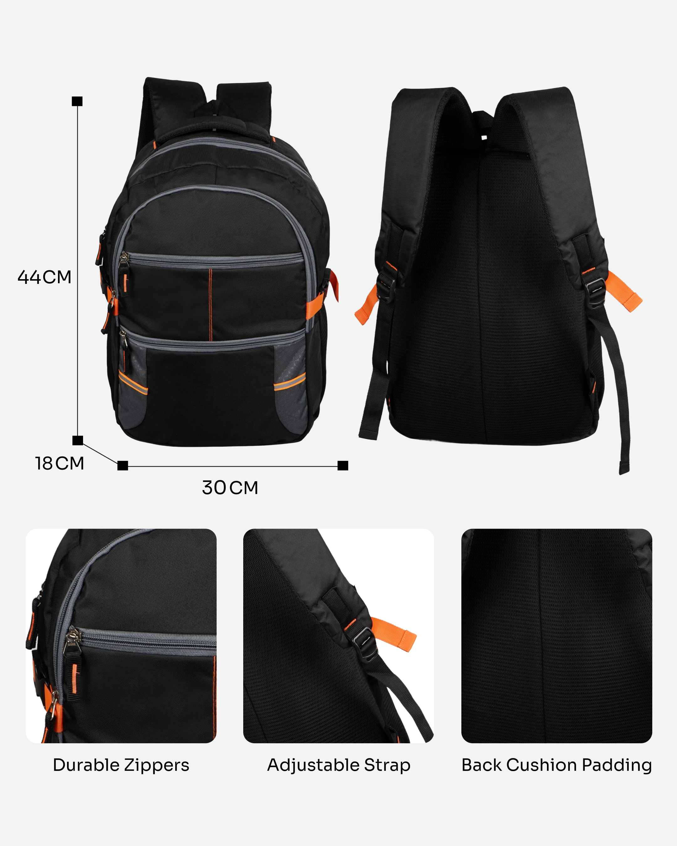 MINDESA MONITOR 1 | Laptop Backpack for Men | 35L | Water Resistant