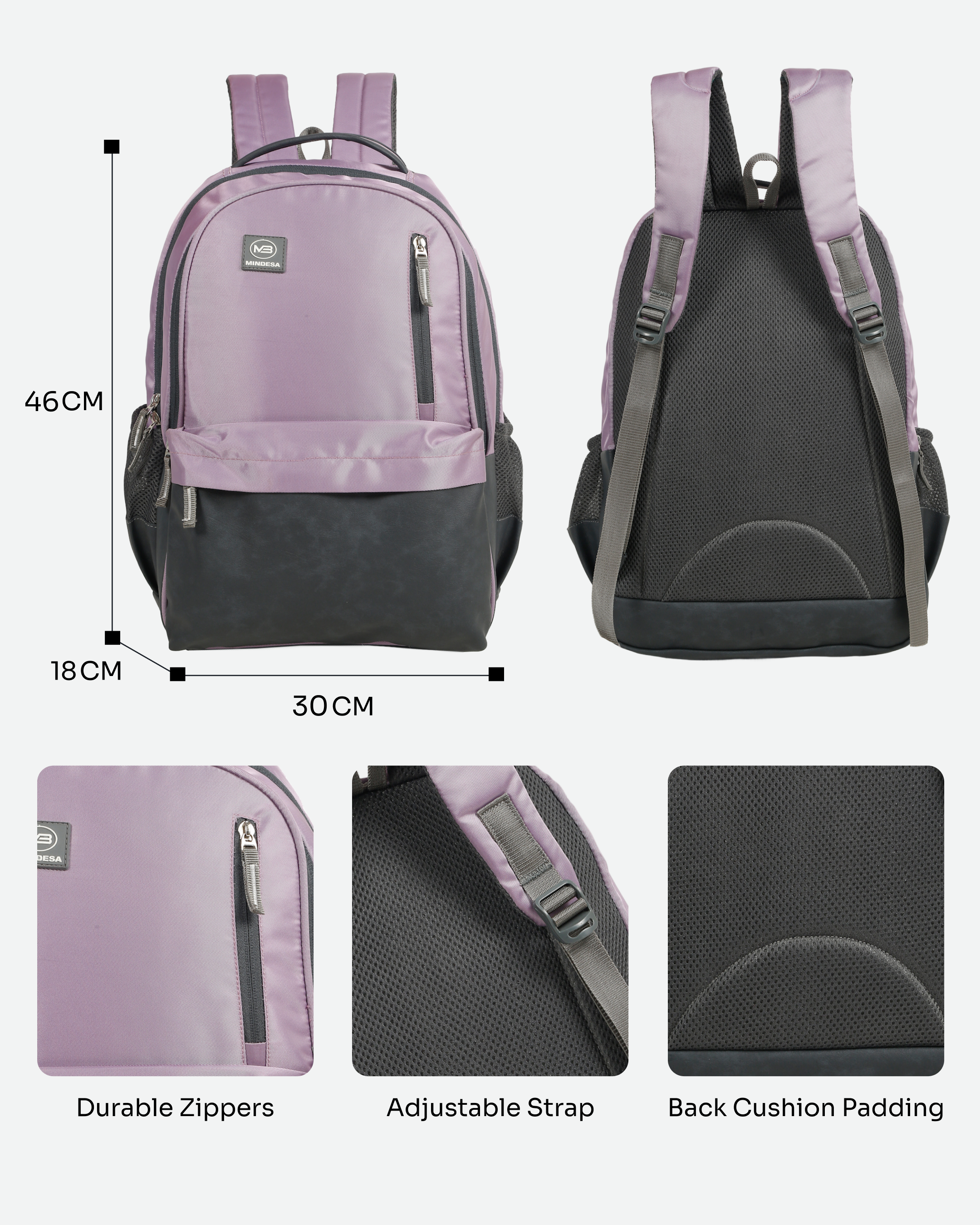 MINDESA BRIGHT | Laptop Backpack for Women | 45 Litre I Teal