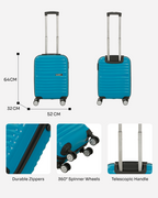 MINDESA LUGGAGE TROLLEY | 20 Inch | Small Trolley Bag | 4 Wheels