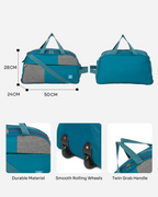 MINDESA CURVE DUFFLE WHEELER | Travel Bag | 20-inches | Cabin Size