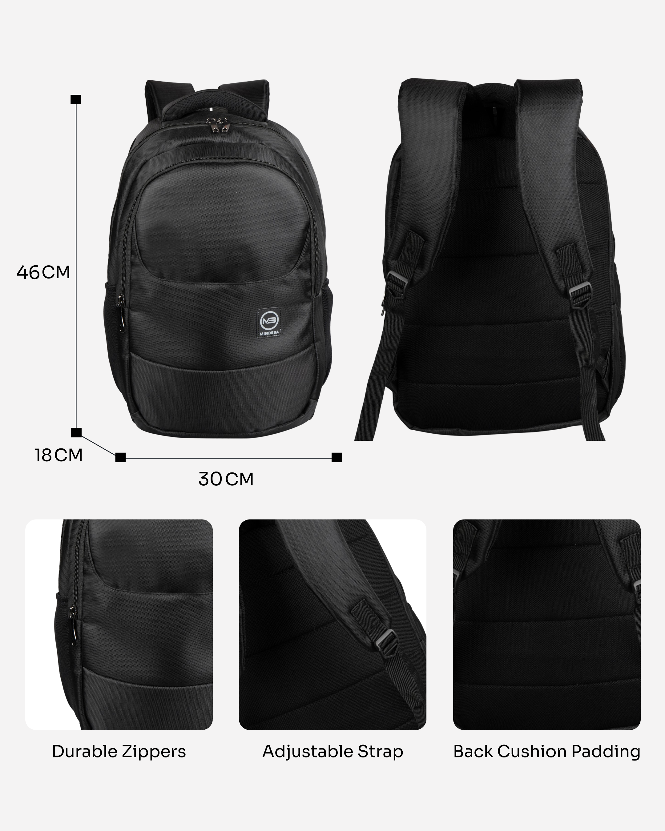 MINDESA EV STAR | Laptop Backpack | Unisex | Water Resistant