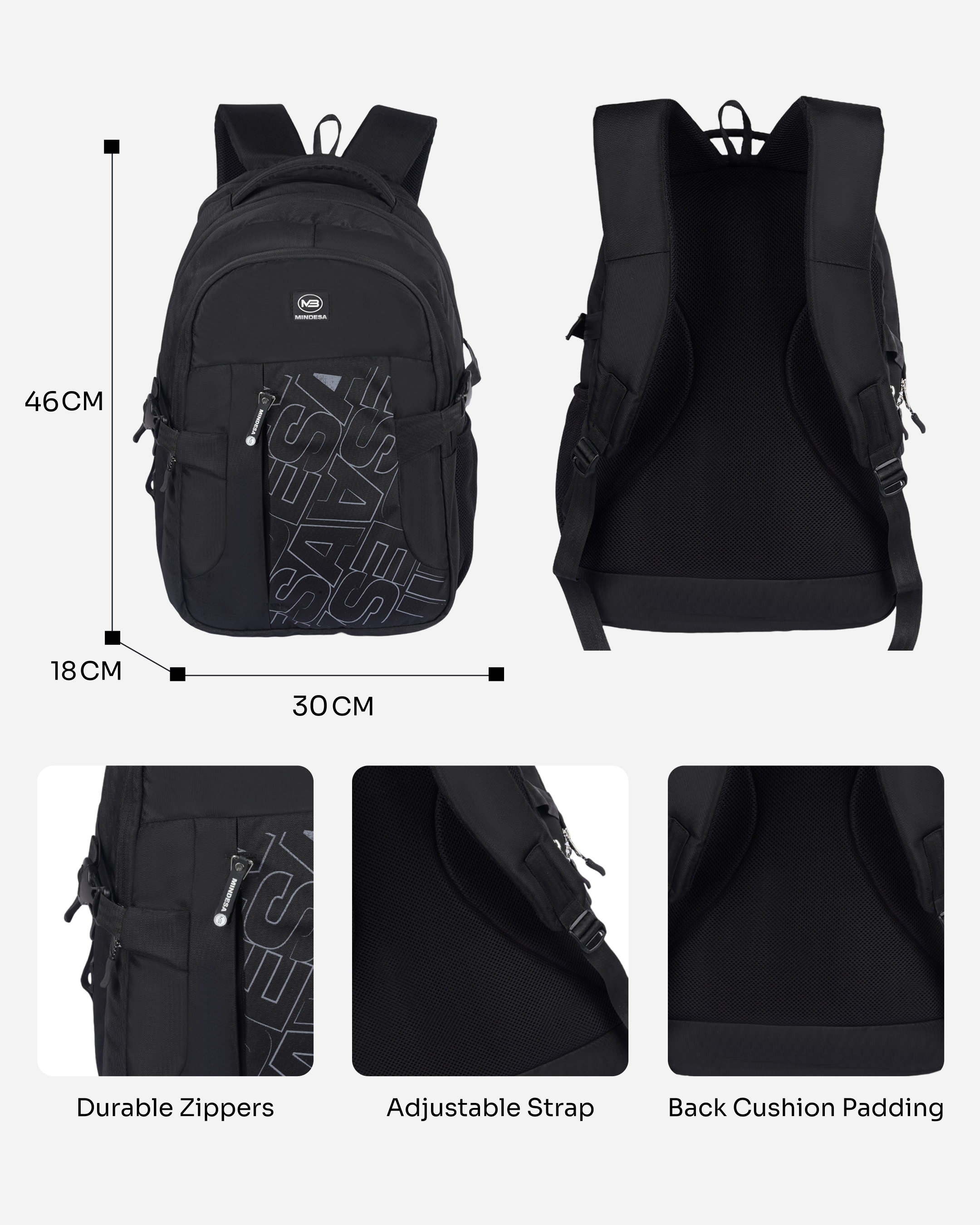 MINDESA SKATE | Laptop Backpack | Unisex | Water Resistant