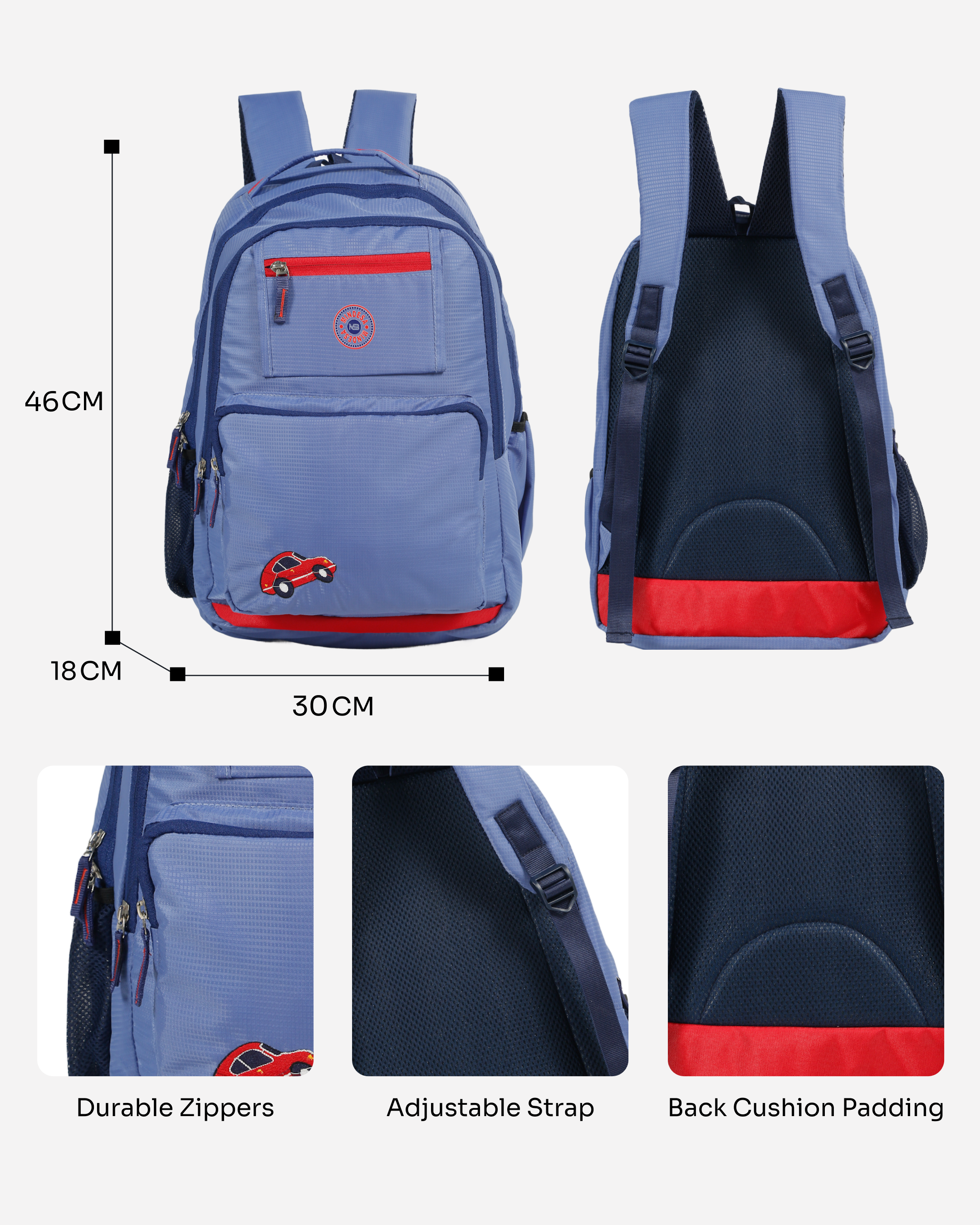 MINDESA AUTO M | 45 Litre | Water Resistant | Unisex