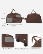 MINDESA CURVE DUFFLE WHEELER | Travel Bag | 20-inches | Cabin Size