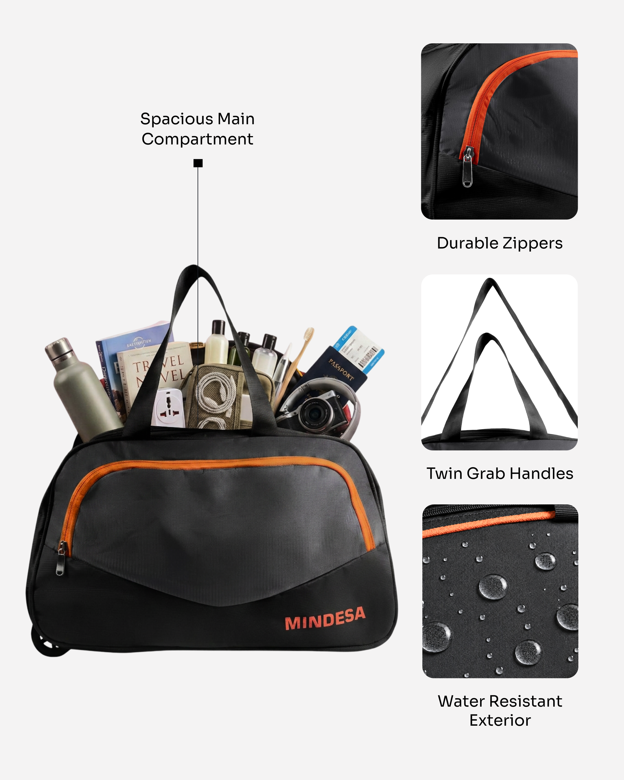 MINDESA ARROW DUFFLE | Wheeled Trolley Bag