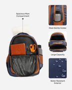 MINDESA SHARP| Laptop Backpack | Unisex | Water Resistant