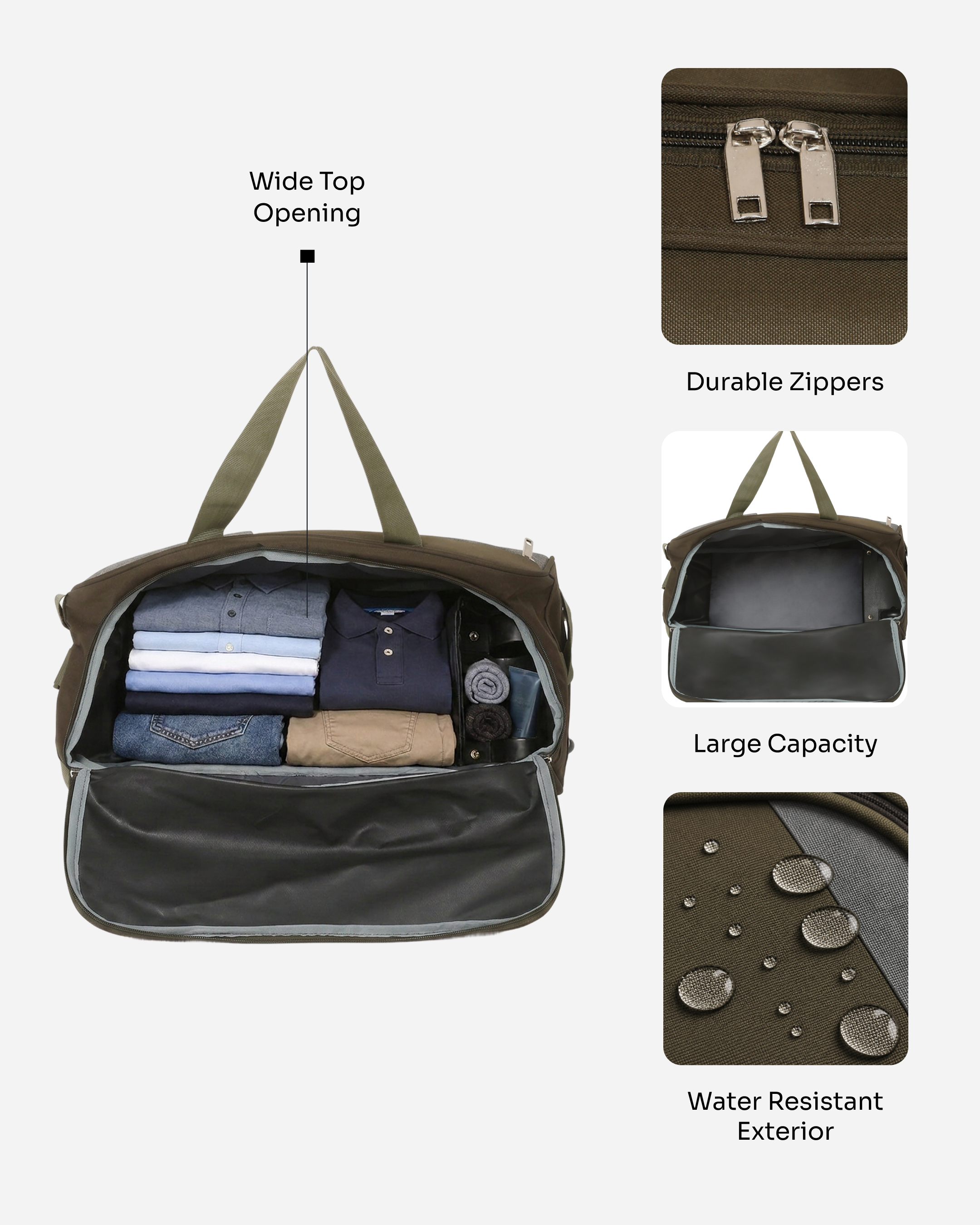 MINDESA CURVE DUFFLE WHEELER | Travel Bag | 20-inches | Cabin Size