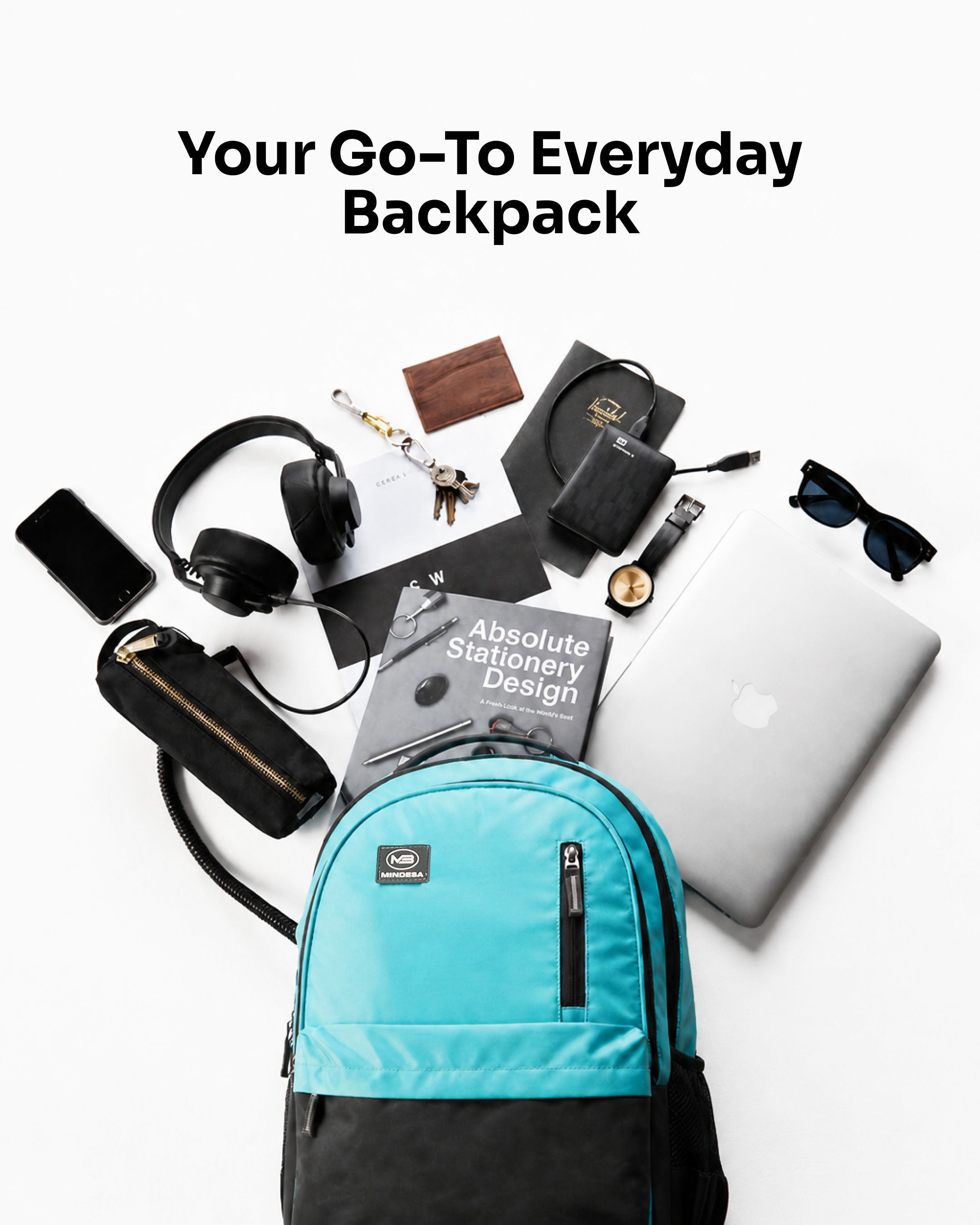 MINDESA BRIGHT | Laptop Backpack for Women | 45 Litre I Teal