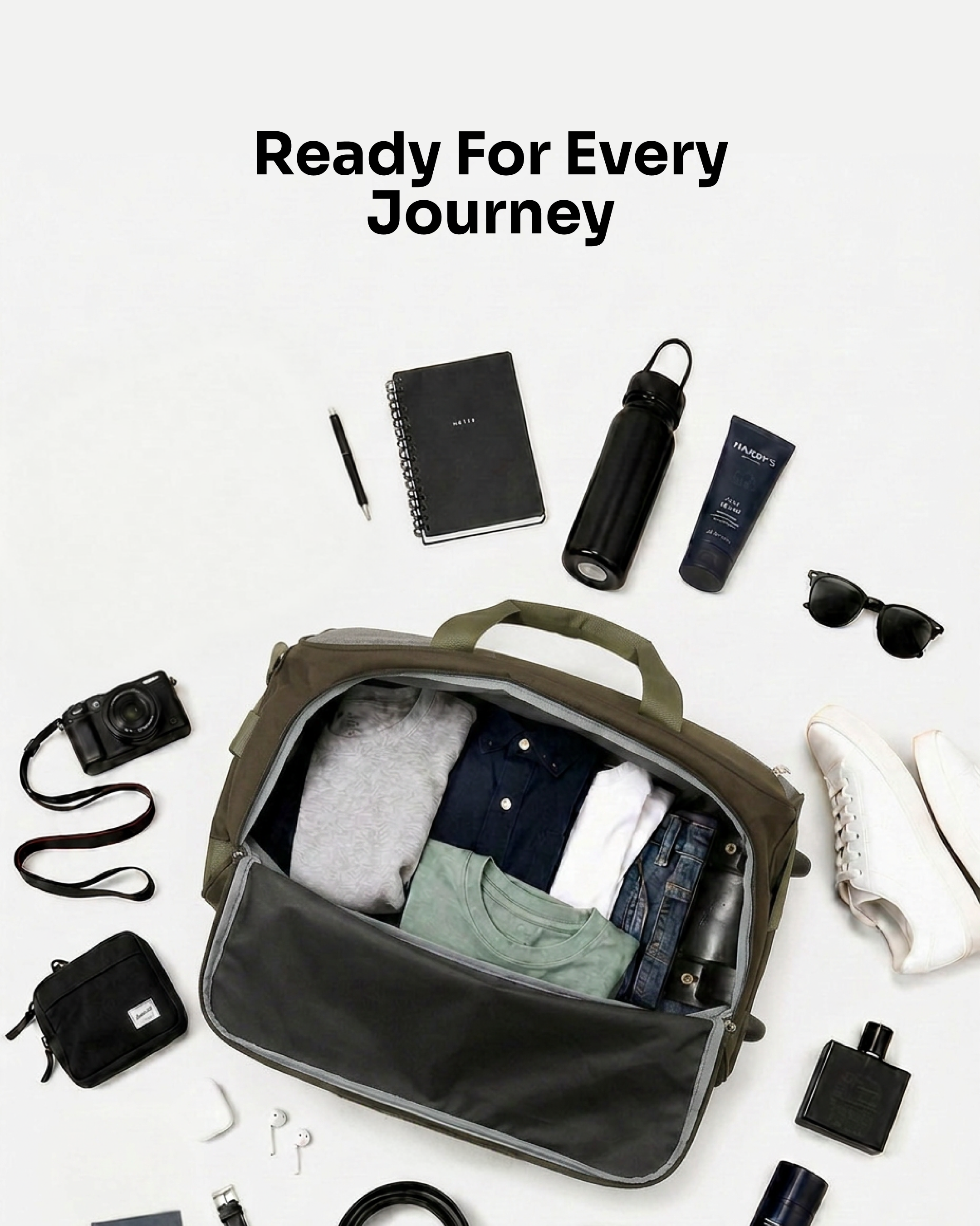 MINDESA CURVE DUFFLE WHEELER | Travel Bag | 20-inches | Cabin Size