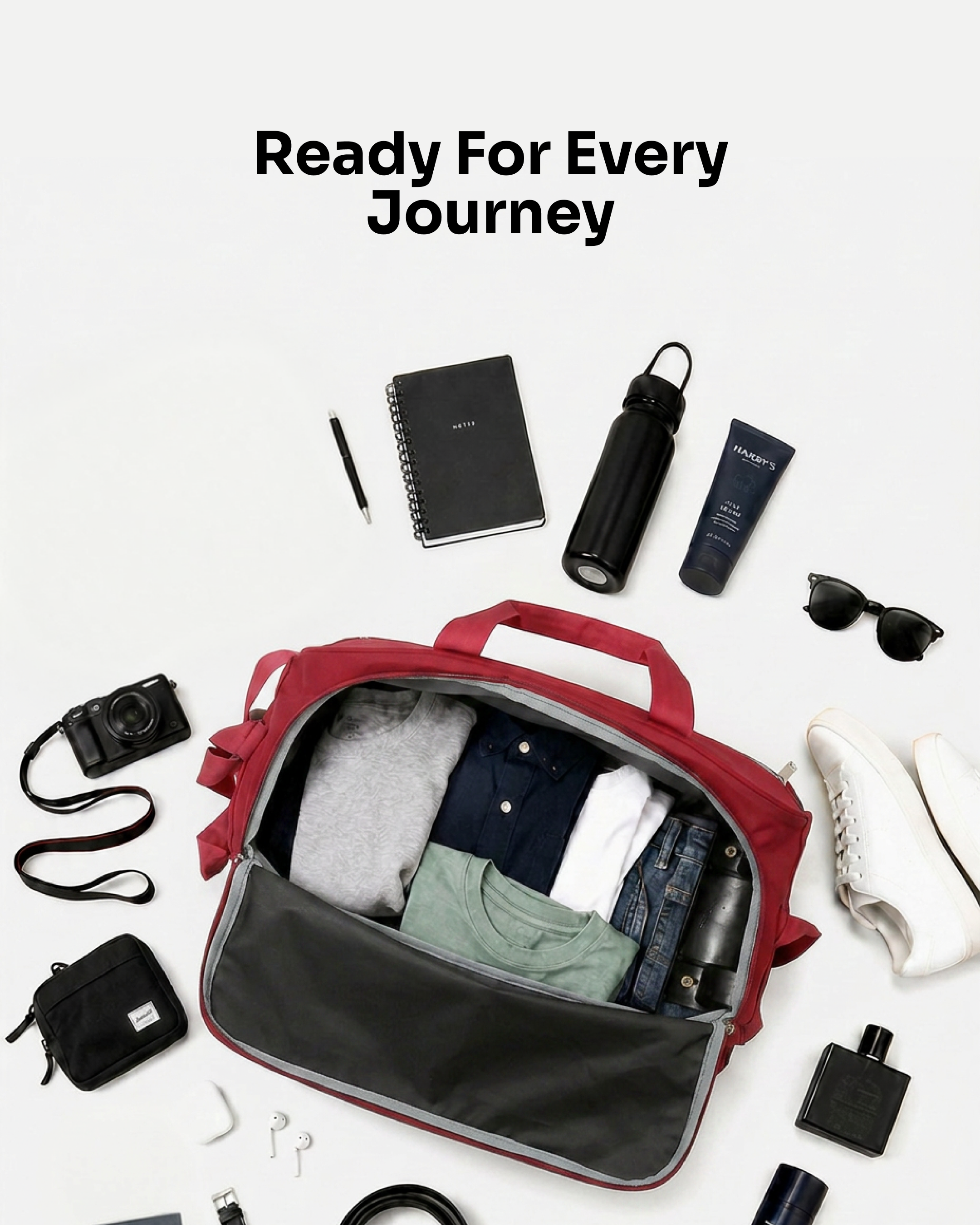 MINDESA CURVE DUFFLE WHEELER | Travel Bag | 20-inches | Cabin Size