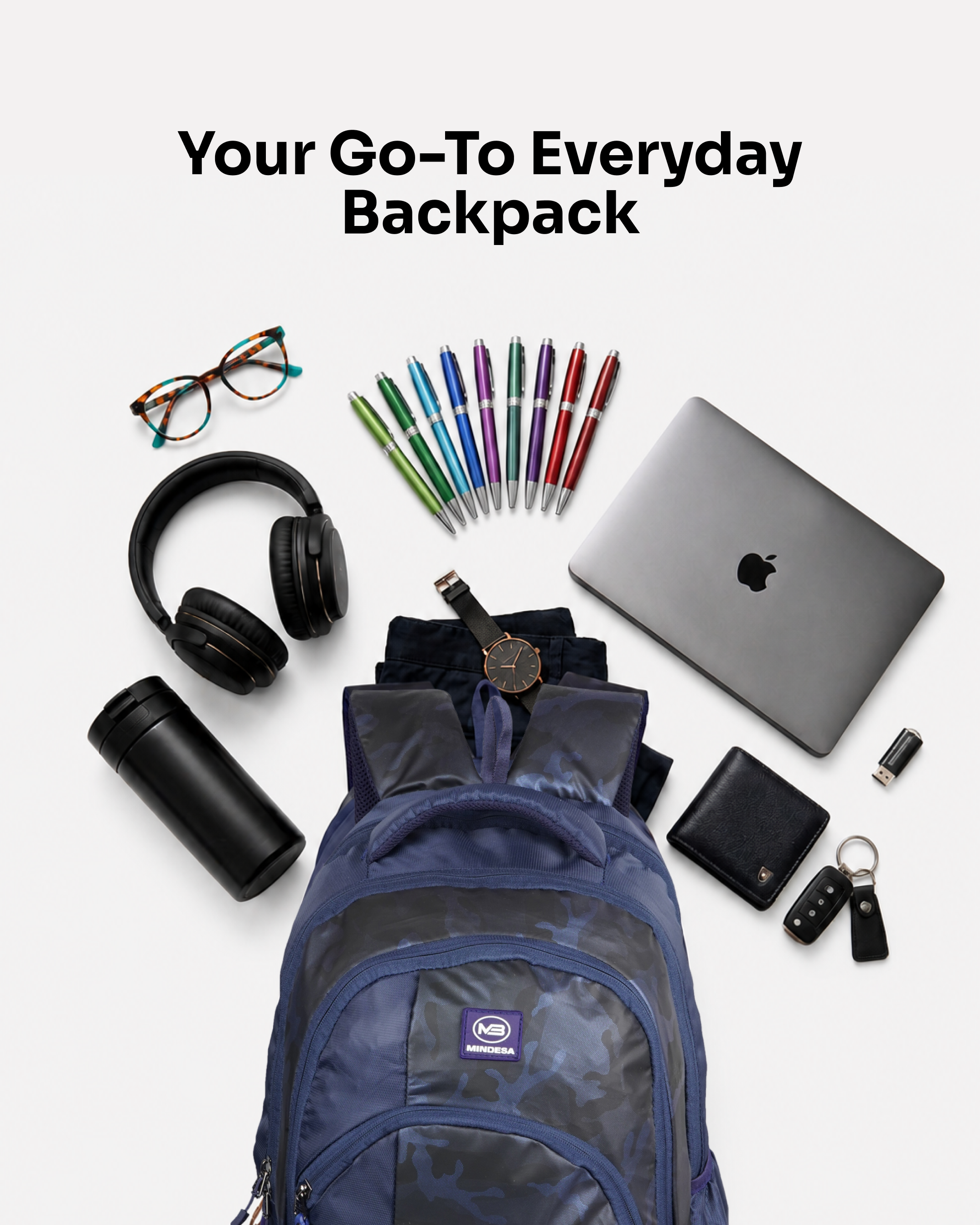MINDESA CAMOFLAUGE | Laptop Backpack | Men | Water Resistant