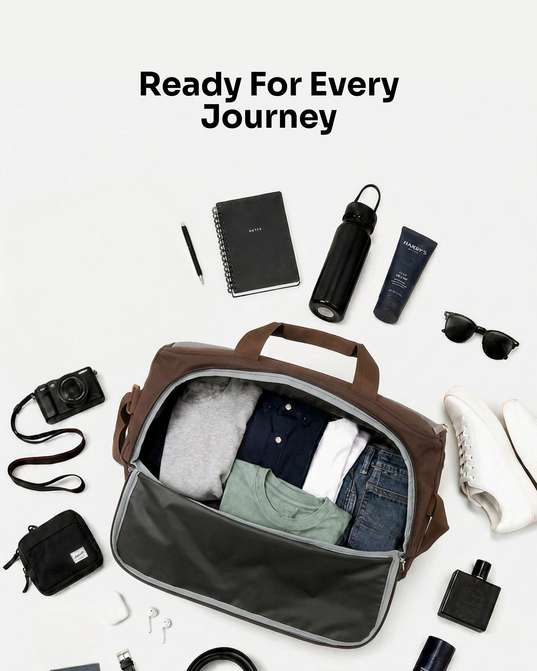 MINDESA CURVE DUFFLE WHEELER | Travel Bag | 20-inches | Cabin Size