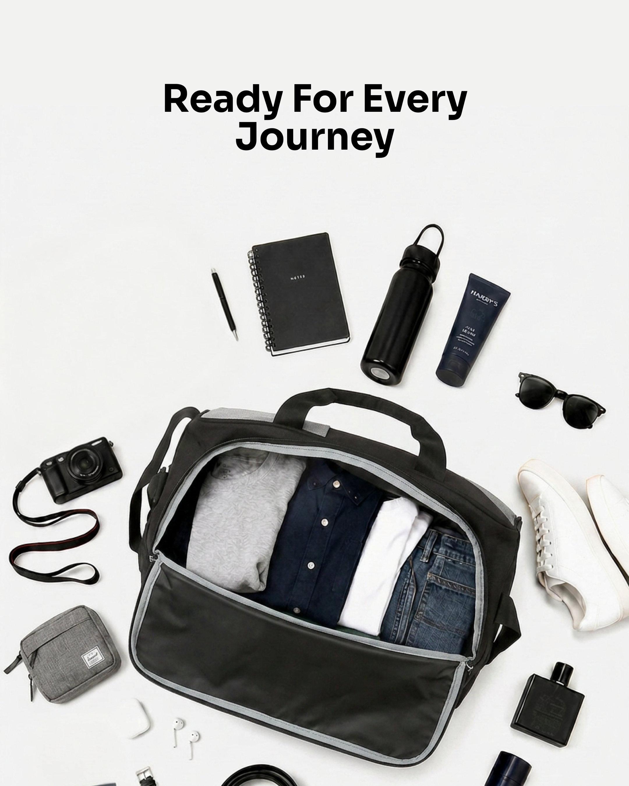 MINDESA CURVE DUFFLE WHEELER | Travel Bag | 20-inches | Cabin Size