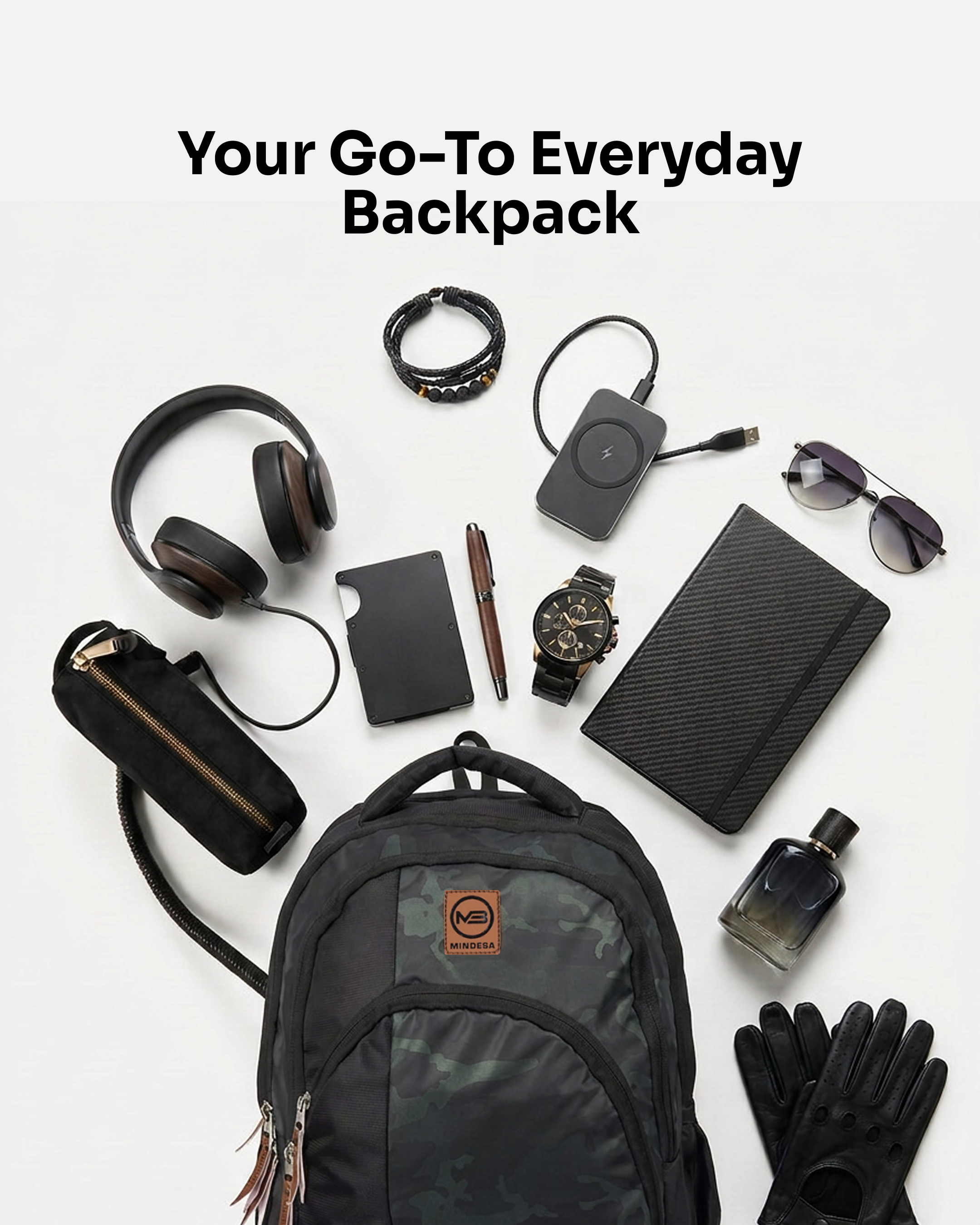 MINDESA CAMOFLAUGE | Laptop Backpack | Men | Water Resistant