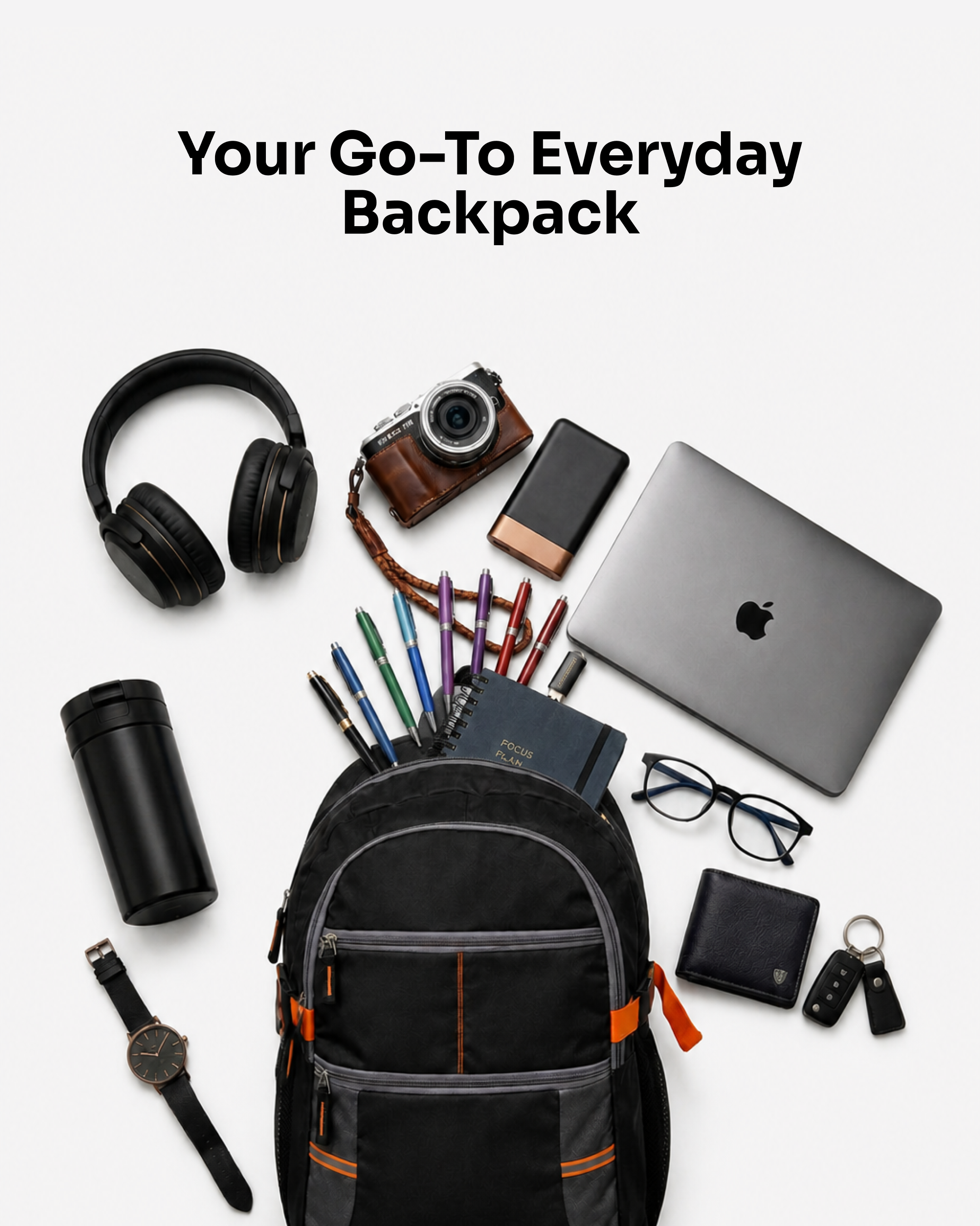MINDESA MONITOR 1 | Laptop Backpack for Men | 35L | Water Resistant